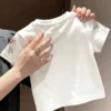 ملابس علوية قصيرة الأكمام مطبوعة بزهور للبنات الصغيرات، تصميم بسيط مناسب للصيف 12