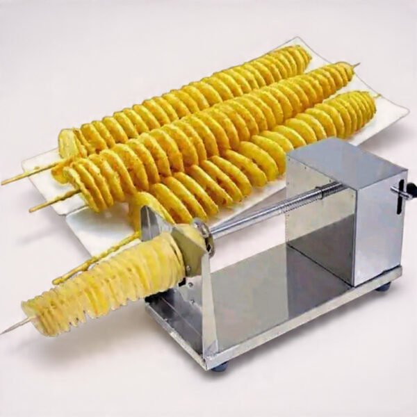 بكج التيك أوي للمشاريع الصغيرة spiral potato cutter + electric fryer kit
