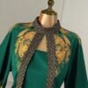 rometta فستان نسائي بحجم كبير من قطعة واحدة، أنيق وبأسلوب عطلة، مطبوع بياقة مزيفة وأكمام واسعة، قصة ضيقة إشارات الحزن جمالية الأربعاء 13