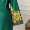 rometta فستان نسائي بحجم كبير من قطعة واحدة، أنيق وبأسلوب عطلة، مطبوع بياقة مزيفة وأكمام واسعة، قصة ضيقة إشارات الحزن جمالية الأربعاء 14
