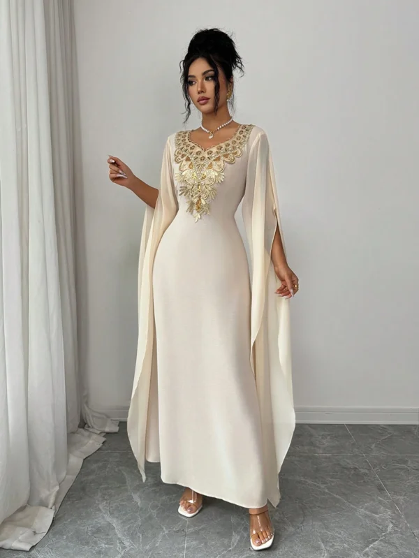 elenzga فستان أنيق للنساء بياقة زهرية وتصميم ظهر مفتوح مربوط 6