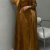 عباية نسائية موضة الشرق الأوسط الجديدة مزينة بالراين ستون، رداء طويل قابل للسحب راين ستون عشوائي للربيع 5