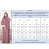 solessence 1 طقم حجاب + فستان إسلامي أبايا متوسط الطول، عباءة تركية دبي مع وشاح، مناسب للنساء للاستخدام اليومي في الربيع 10