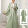 al najma عباية أنيقة مزينة بالزهور والدانتيل، ربيع/صيف 7