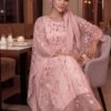 auveirra فستان أنيق بياقة مستديرة مطرز بشبكة ولوحات 1
