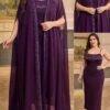shein clasi مجموعة قطعتين من رداء وفستان نوم مزين بالراين ستون مع أكمام على شكل خفاش للنساء ذوات الحجم الكبير، أنيقة 3