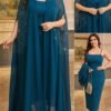 shein clasi مجموعة قطعتين من رداء وفستان نوم مزين بالراين ستون مع أكمام على شكل خفاش للنساء ذوات الحجم الكبير، أنيقة 2